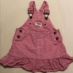Pink and white Oshkosh girl dress
